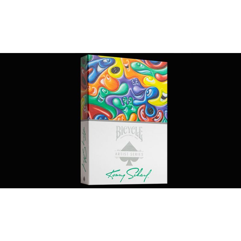 Foto Bicycle Kenny Scharf Purple/Orange Box Set by US Playing Cards