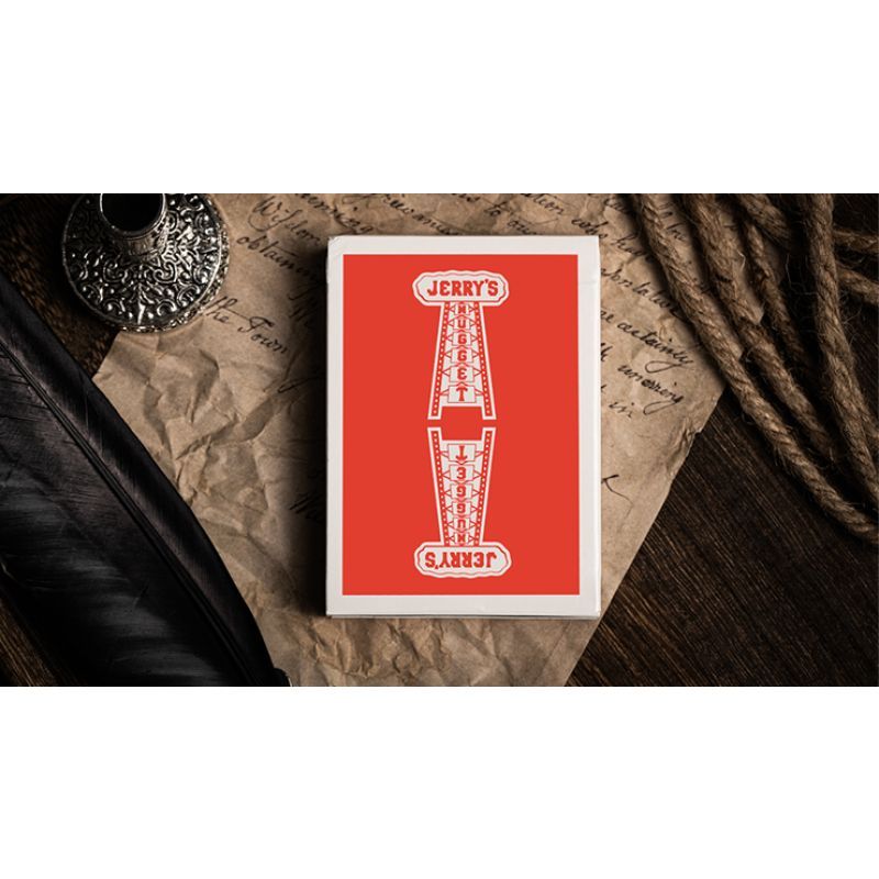 Foto Jerry s Nugget (Atomic Red) Marked Monotone Playing Cards