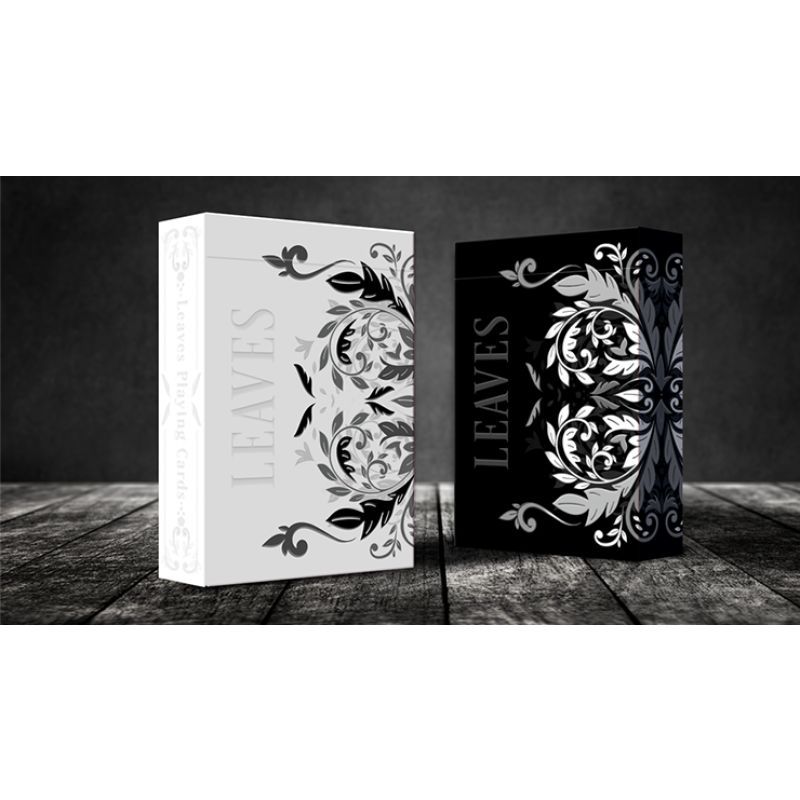 Foto Leaves Black Playing Cards (VT)