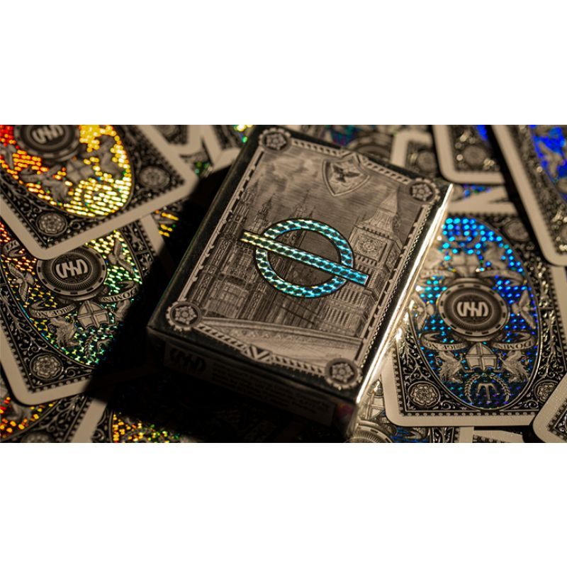 Foto London Diffractor Silver Playing Cards