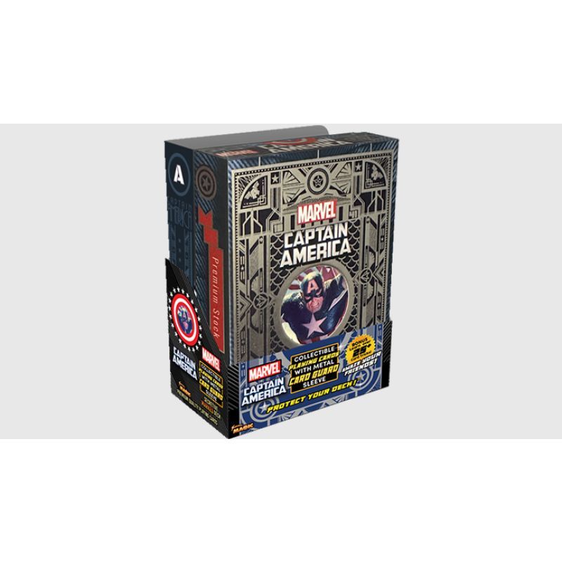 Foto Marvel Captain America Playing Cards (Plus Card Guard)