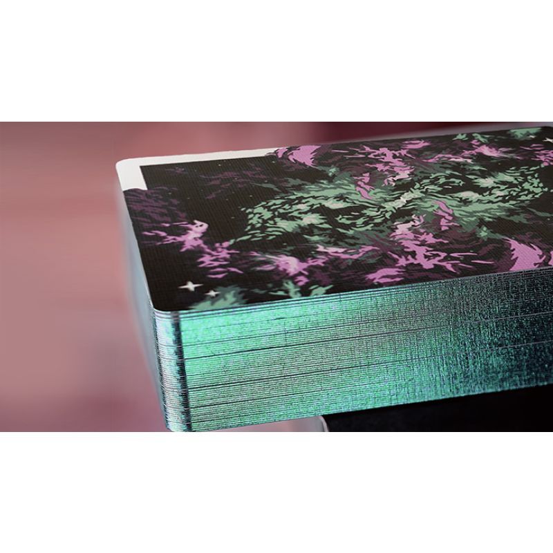 Foto Gilded Nebula Stellar Green Playing Cards (green star) (VT)