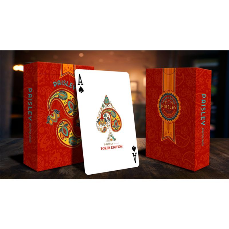 Foto Paisley Poker Red Playing Cards by by Dutch Card House Company (VT)
