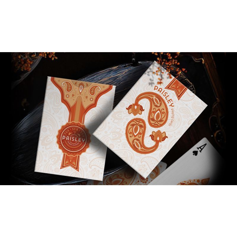 Foto Paisley Ton sur Ton Poudre Orange workers Deck