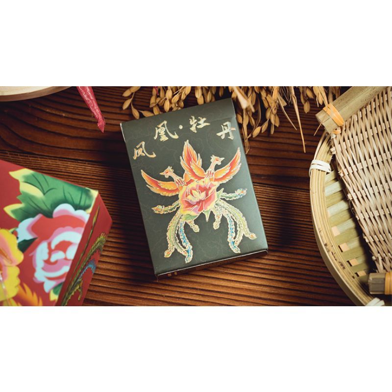 Foto Phoenix and Peony (Green) Playing Cards by Bacon Playing Card Company