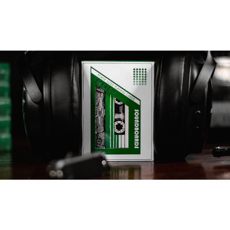 Foto Soundboards V4 Green Edition Playing Cards by Riffle Shuffle (VT)