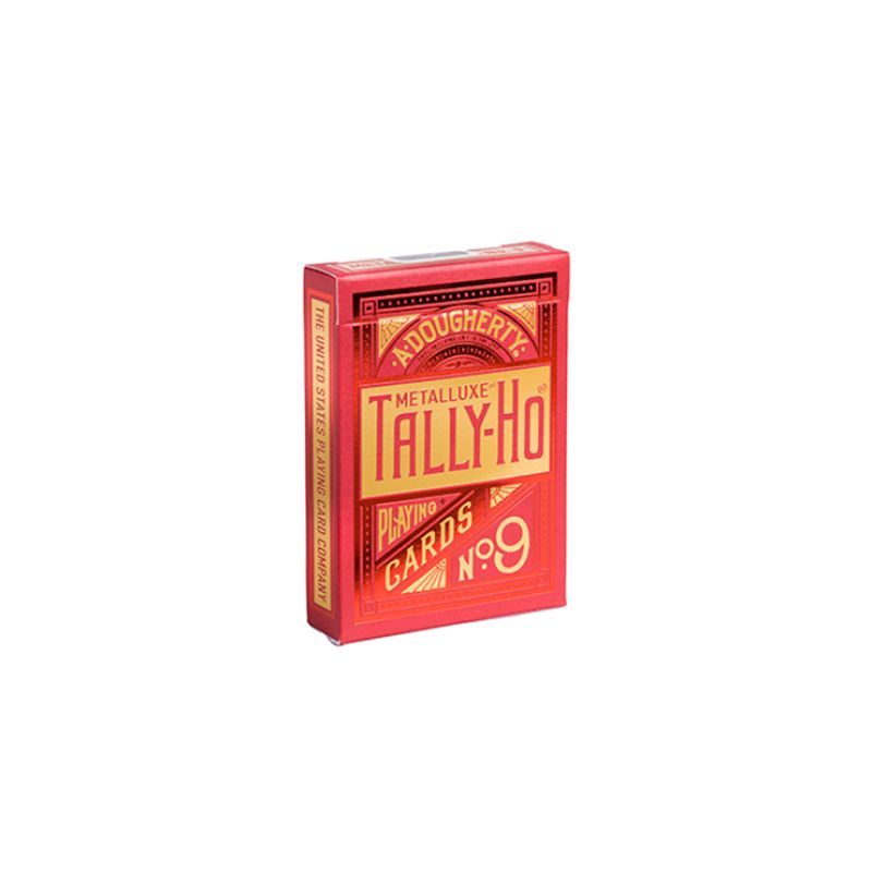 Foto Tally-Ho Red (Circle) MetalLuxe Playing Cards by US Playing Cards (VT)