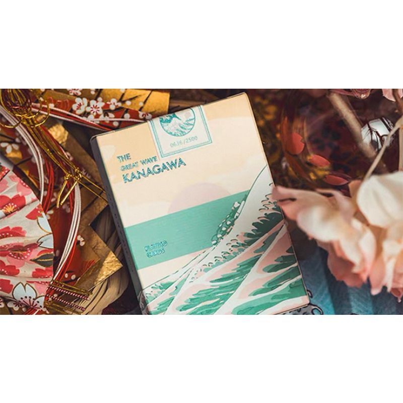 Foto The Great Wave off Kanagawa V3 (Fresh Spring / Peppermint Green) Playing Cards