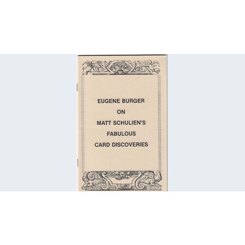 Foto Eugene Burger on Matt Schulien's Fabulous Card Discoveries   - Book (VT)