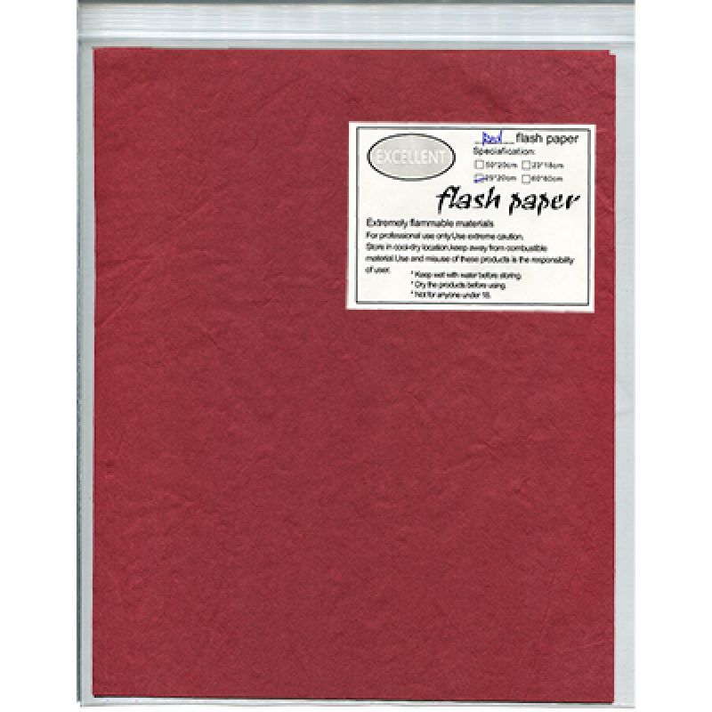Foto Flash Paper five pack(25x20cm) Red - Trick