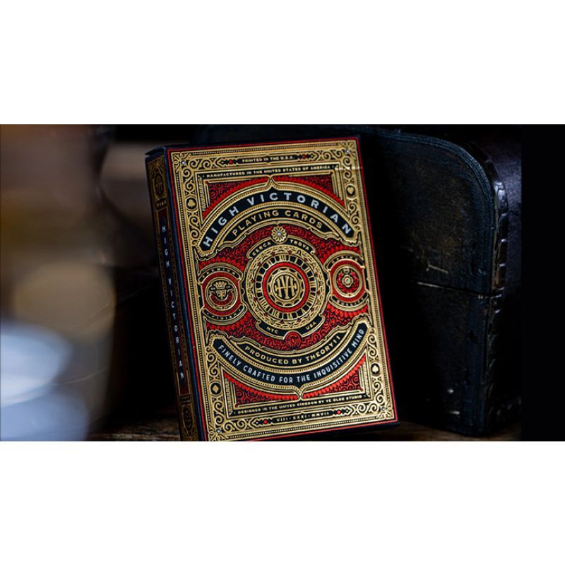 Foto High Victorian (Red) Playing Cards by theory11