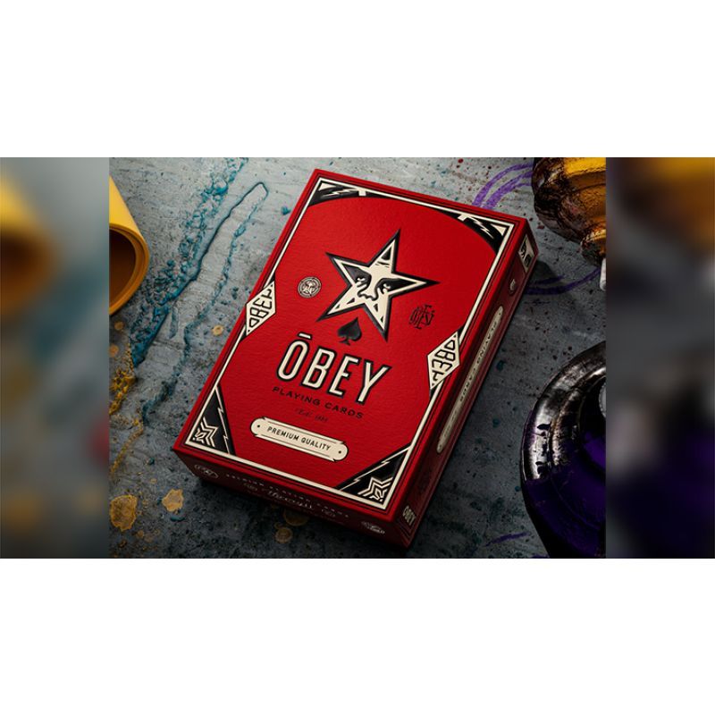 Foto Obey Red Edition Playing Cards by theory11
