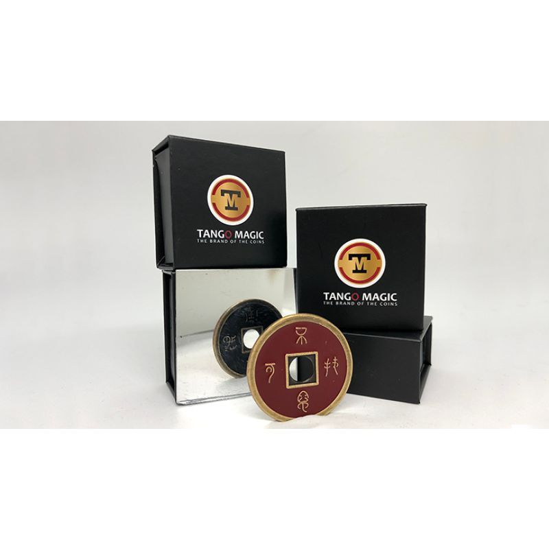 Foto Dollar Size Chinese Coin (Black and Red) by Tango (CH037)