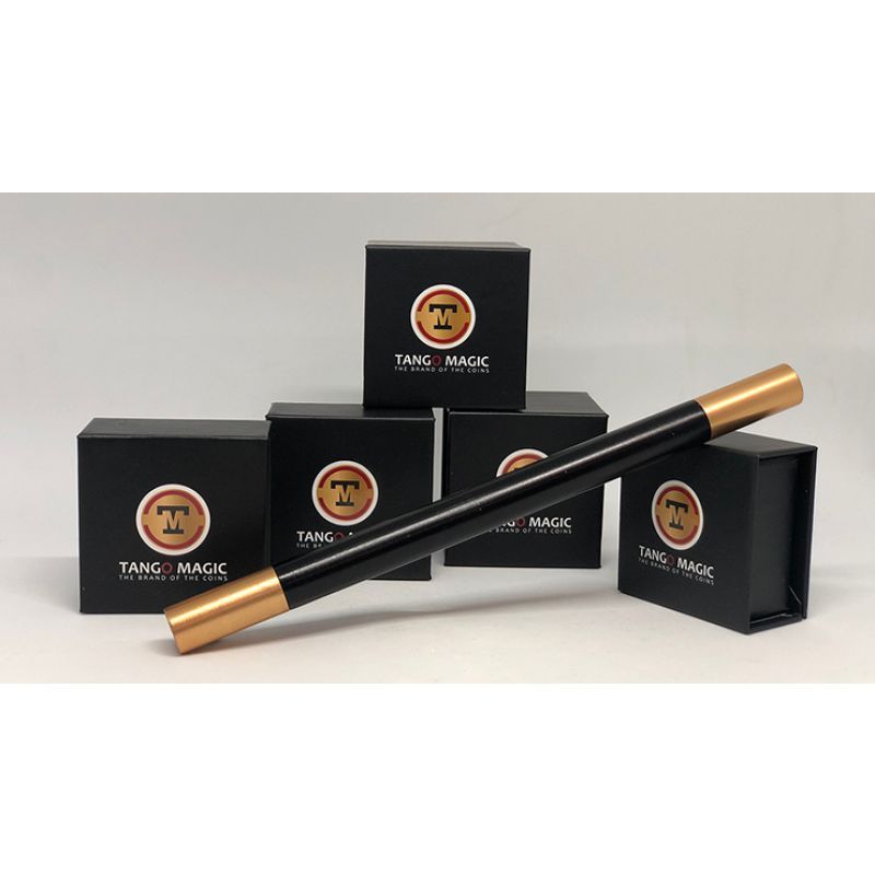 Foto Mini Magic Wand in Black (W004) (with gold tips) by Tango -Trick