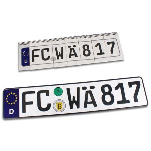 Foto License Plate Prediction by IDEAA Lab - Targa tedesca