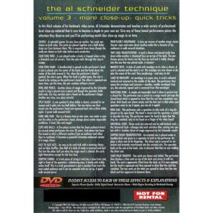 Foto The Al Schneider Technique Vol 3: More Close up by L&L Publishing - DVD