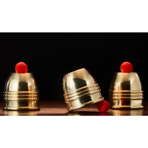 Foto Cups and Balls Set MINI (Brass) by Bluether Magic and Raphael