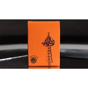 Foto ACE FULTON'S 10 YEAR ANNIVERSARY SUNSET ORANGE PLAYING CARDS (VT)