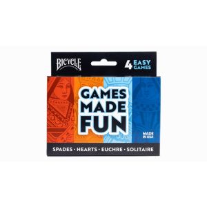 Foto Bicycle 4 Game Pack (Euchre, Spades, Hearts and Solitaire) by US Playing Card (VT)