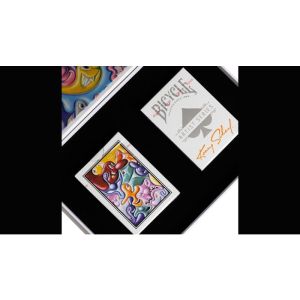 Foto Bicycle Kenny Scharf Purple/Orange Box Set by US Playing Cards