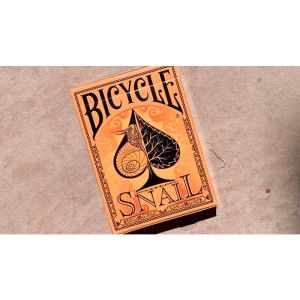 Foto Gilded Bicycle Snail (Orange) Playing Cards
