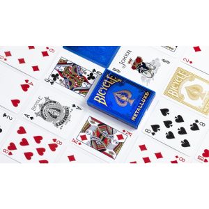 Foto Bicycle Metalluxe Blue Playing Cards by US Playing Card Co. (VT)