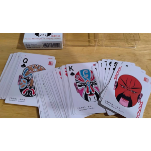 Foto Facial Makeups in Beijing Opera Playing Cards