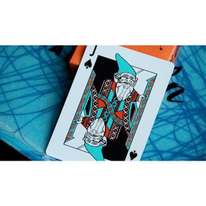 Foto FRANKLIN BBQ CLASSIC ORANGE PLAYING CARDS