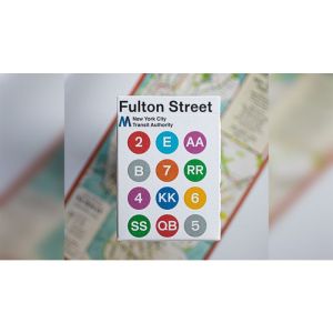 Foto WHITE EDITION FULTON STREET MTA PLAYING CARDS (1972 VIGNELLI MAP EDITION)