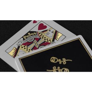 Foto Gold Foil Black Roses Casino Playing Cards (VT)