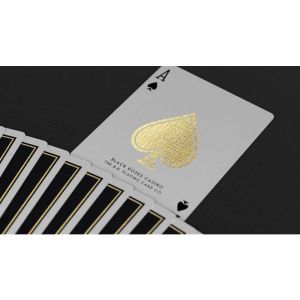 Foto Gold Foil Black Roses Casino Playing Cards (VT)