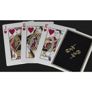 Foto Gold Foil Black Roses Casino Playing Cards (VT)