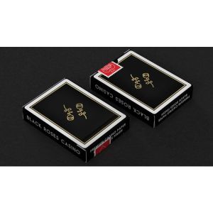 Foto Gold Foil Black Roses Casino Playing Cards (VT)