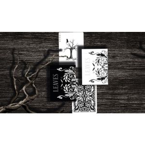 Foto Leaves Black Playing Cards (VT)