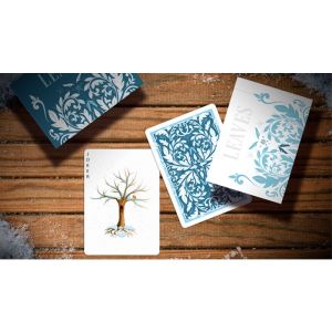 Foto Leaves Winter (Blue) Playing Cards by Dutch Card House Company (VT)