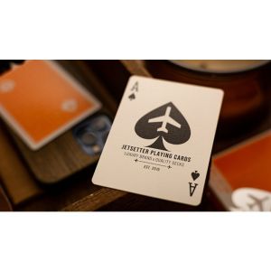 Foto Lounge Edition in Hangar (Orange) with Limited Back by Jetsetter Playing Cards