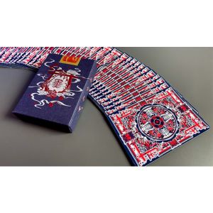 Foto Sumi Kitsune Myth Maker (Blue/Red Craft Letterpressed Tuck) Playing Cards by Card Experiment