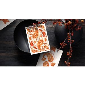 Foto Paisley Ton sur Ton Poudre Orange workers Deck
