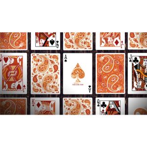 Foto Paisley Ton sur Ton Poudre Orange workers Deck