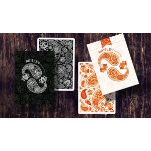 Foto Paisley Ton sur Ton Poudre Orange workers Deck