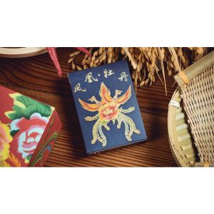 Foto Phoenix and Peony (Blue) Playing Cards by Bacon Playing Card Company