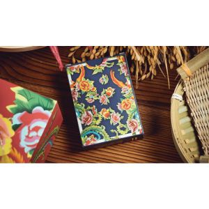 Foto Phoenix and Peony (Blue) Playing Cards by Bacon Playing Card Company