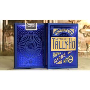 Foto Tally Ho Blue (Circle) MetalLuxe Playing Cards by US Playing Cards