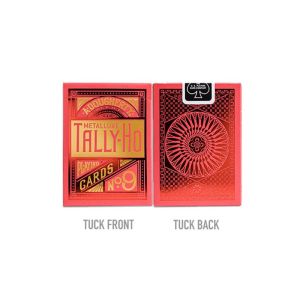 Foto Tally-Ho Red (Circle) MetalLuxe Playing Cards by US Playing Cards (VT)