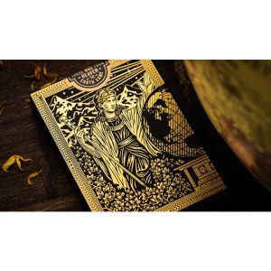 Foto The Great Creator: Earth (Gold Foil) Edition Playing Cards by Riffle Shuffle
