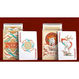 Foto Three Rabbits with Ears Playing Cards