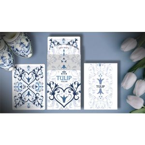 Foto White Tulip Playing Cards Dutch Card House Company