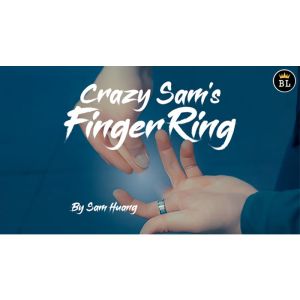 Foto Hanson Chien Presents Crazy Sam s Finger Ring BLACK / MEDIUM (Gimmick and Online Instructions) by Sam Huang - Trick