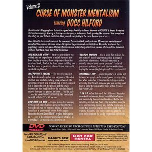 Foto Docc Hilford:  Curse Of Monster Mentalism Volume 2 - DVD (VT)