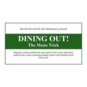 Foto Dining Out! The Menu Trick by David Garrard and Jim Steinmeyer - Trick (VT)